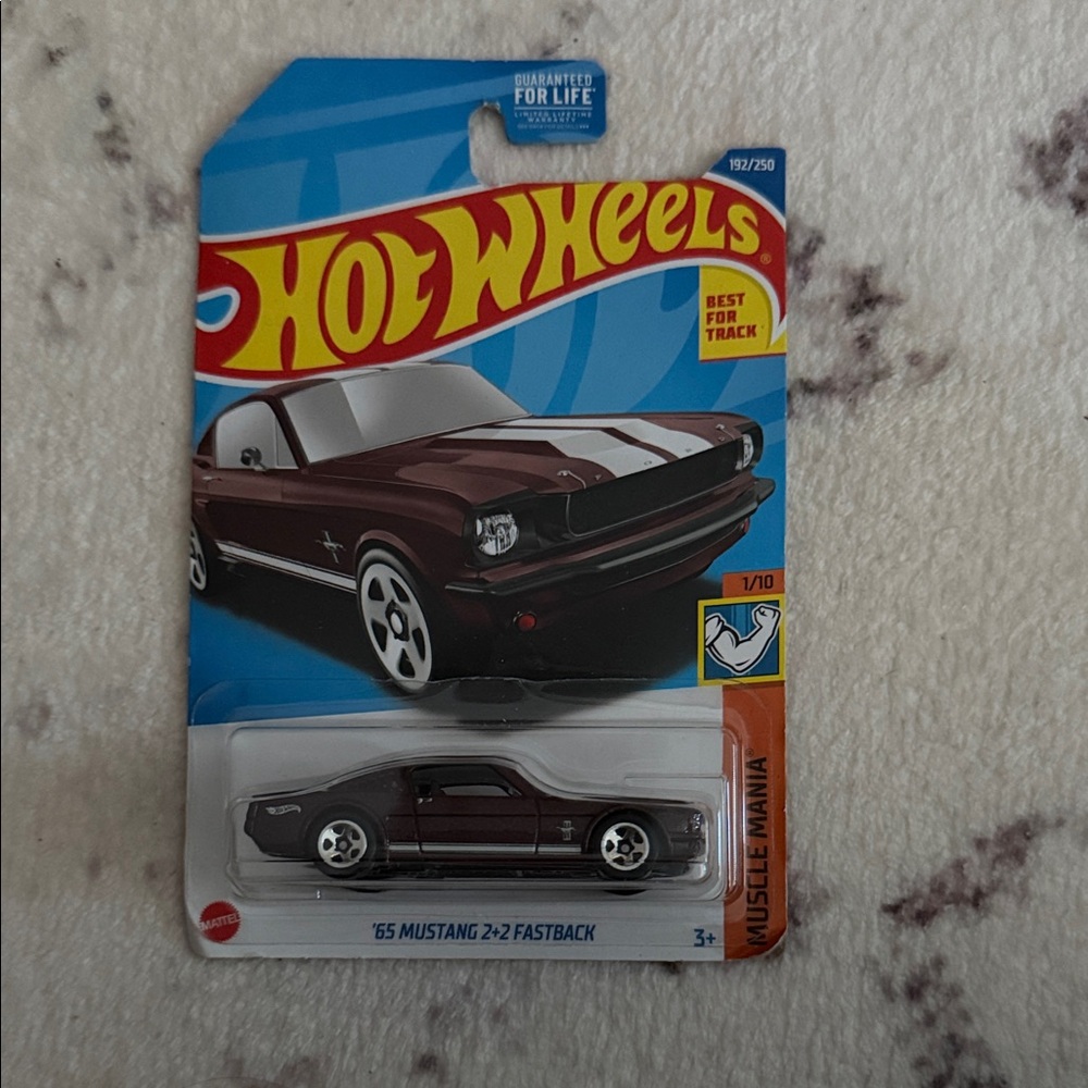 Mattel Hot Wheels '65 Mustang 2+2 Fastback - Dark Red